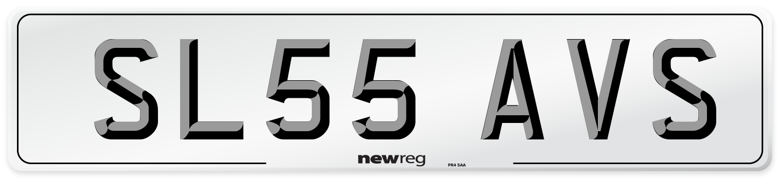 SL55 AVS Number Plate from New Reg